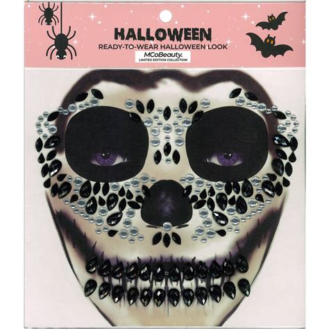 mcobeauty halloween removable face stickers skeleton set  woolworths