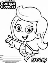 Bubble Guppies Coloring Pages Molly Printable Print Colouring Gil Click Coloringhome Popular sketch template
