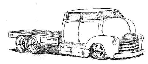 jacked  chevy truck coloring pages typical