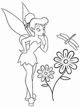 Tinkerbell Flowers Coloring Pages Categories sketch template