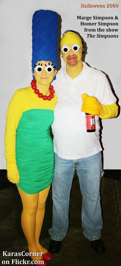 marge and homer simpson couple halloween costumes cool