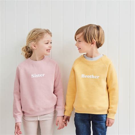 Faded Blush Sister Sweatshirt By Bob And Blossom