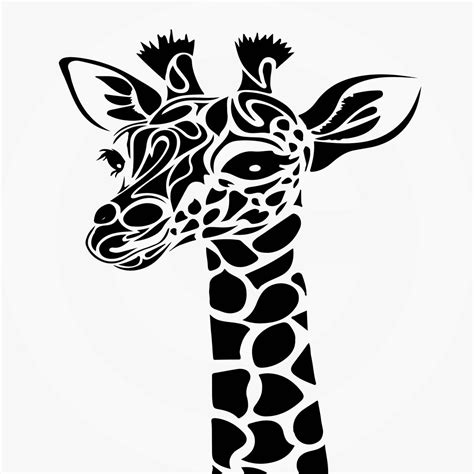 printable giraffe pattern stencil printable world holiday