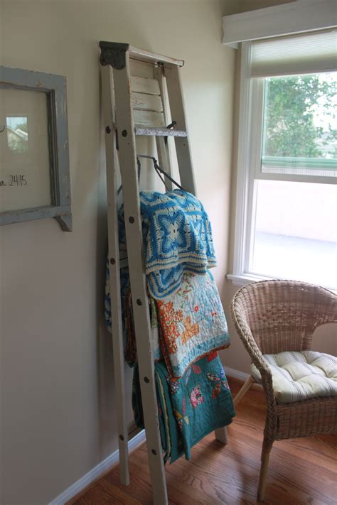 ladder  quilt rack quilt rack quilt display