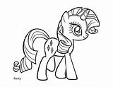Pony Little Rarity Coloring sketch template