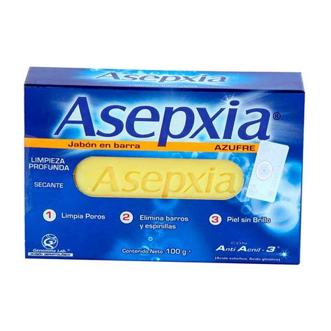 asepxia genoma jabón azufre x100 g