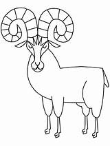 Coloring Sheep Bighorn Pages Horn Animals Kids Big Rocky Printable Clipart Cliparts Drawings Mountain Template Rams Print Colouring Cartoons Library sketch template