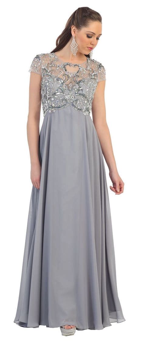 modest mother   bride  size formal long gown  dress outlet  mother