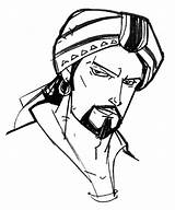 Sinbad Pirate Sailor sketch template