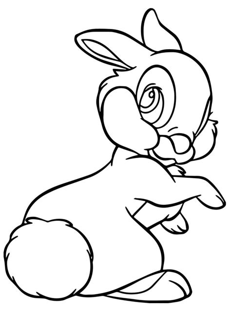 coloring pages disney bunny colouring page