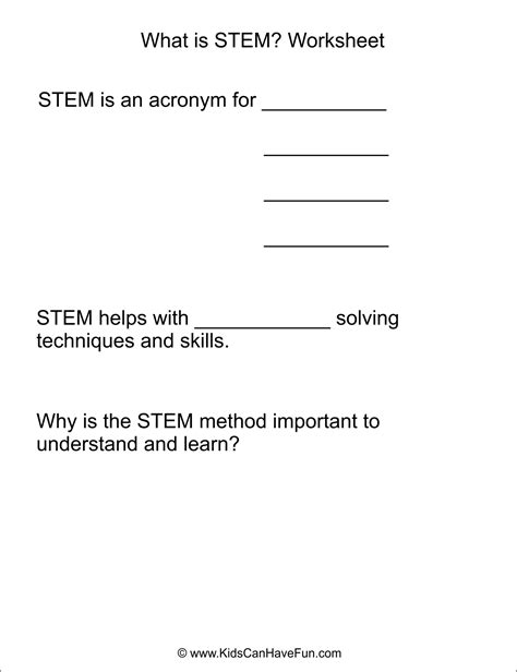 stem worksheets  activities kidscanhavefun blog play explore