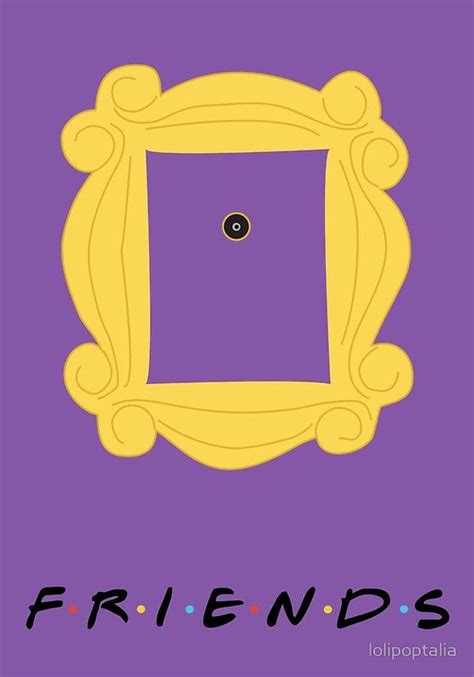 friends door frame poster posters  lolipoptalia redbubble
