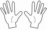 Fingers Clipart Two Clip Cliparts Hands Library sketch template
