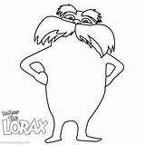 Lorax Mustache Humming Seuss Xcolorings 1024px sketch template