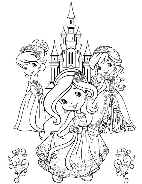 strawberry shortcake coloring page coloring sheets  kids coloring