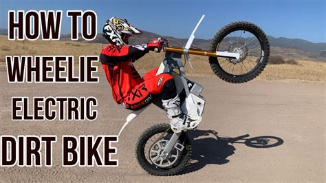 wheelie electric dirt bike youtube