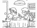 Operatiekamer Operatie Ziekenhuis Dokter Kleuren Soms Moet Gedaan sketch template