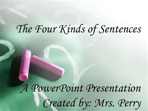 powerpoint   sentence kinds