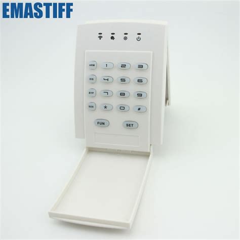 wireless password keypad keyboard remote controller  home gsm alarm systemmhz  sensor