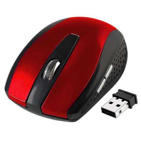 insten  ghz wireless mouse  pc laptop computer red