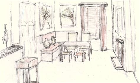 cottage innterior drawings