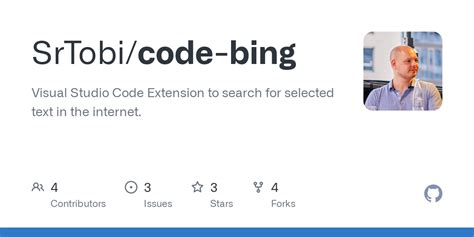 github srtobicode bing visual studio code extension  search  selected text   internet