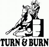 Barrel Burn Racing Turn Rodeo Silhouette Decal Window Sticker Vinyl Stencil Stickers Horse Decals Choose Board Wood sketch template