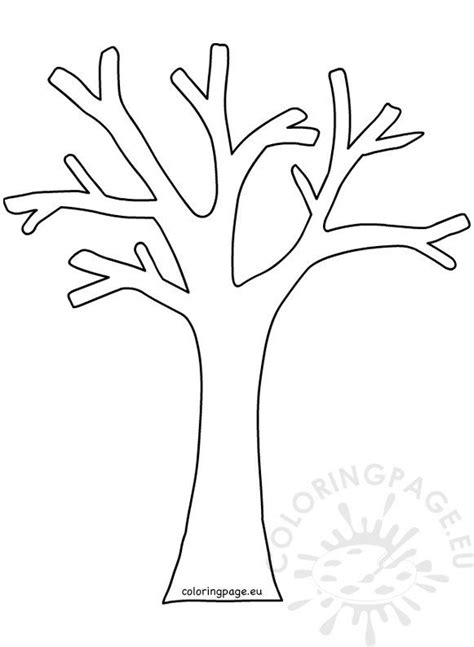 autumn coloring tree  leaves coloring page