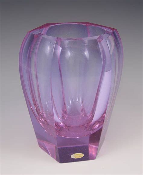 213 Moser Glass Vase Lot 213 Moser Glass Antique Glass Steuben Glass
