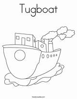 Coloring Boat Tugboat Pages Kids Preschool Sink Print Float Tug Color Printable Twistynoodle Raft Boats Kindergarten Ll Tracing Ship Favorites sketch template