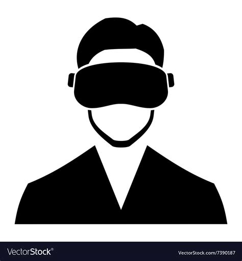 virtual reality headset icon royalty  vector image