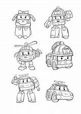 Poli Robocar Coloring Kids Pages Print Printable Coloriage Imprimer Drawing Funny Characters Sheet Color Tv Choose Board Justcolor Children sketch template