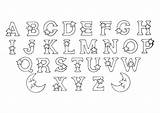 Alfabeto Letters Getcolorings Adulti sketch template