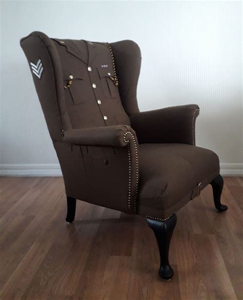 pin  kaz hawkins  stand easy armchairs military furniture