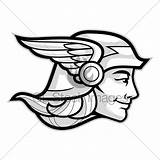 Wings Hermes sketch template