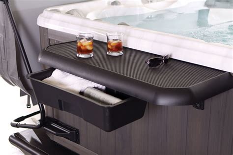 smartbar hot tub shelf  drawer  spa side snacks drinks