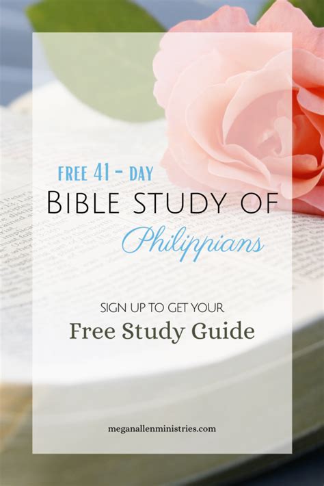 philippians bible study  printable study guide megan allen