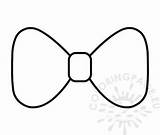 Bow Tie Template Paper Coloring sketch template