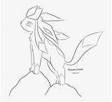 Glaceon Chibi sketch template