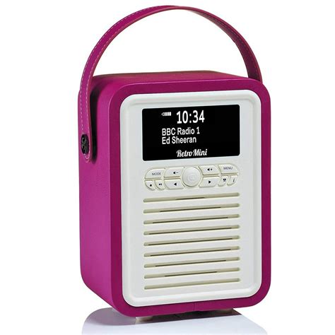 retro mini  vq radio bluetooth speaker  amfm hd radio dual alarm clock mains