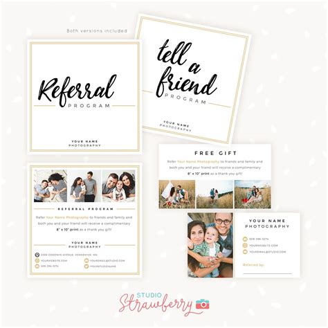 referral cards referral card template referral program  etsy