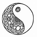 Mandala Yin Society6 sketch template