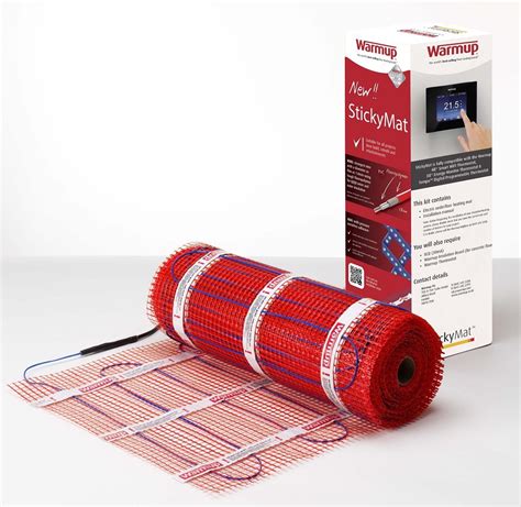 warmup electric underfloor heating sticky mat kit  rsf bathrooms