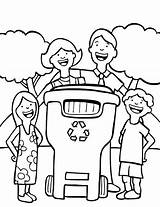 Recycling Coloring Pages Recycle Bin Kids Cartoon Thing Family Cliparts Drawing Sheets Color Printable Earth Getcolorings Getdrawings People Choose Board sketch template