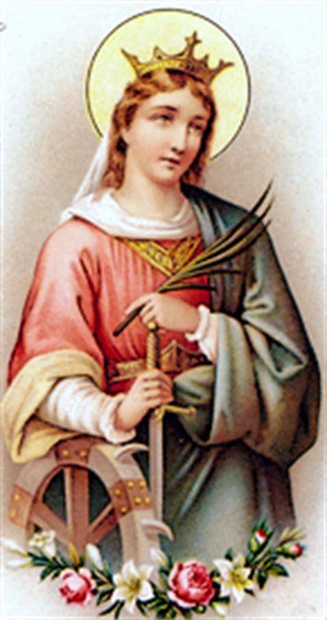 saint catherine  alexandria virgin martyr patroness  students  young girls