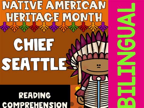 native american heritage month chief seattle worksheets  reading