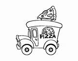 Pizza Truck Coloring Food Pages Printable Colorear Drawing Mail Pizzas Chef Template Getdrawings Book sketch template