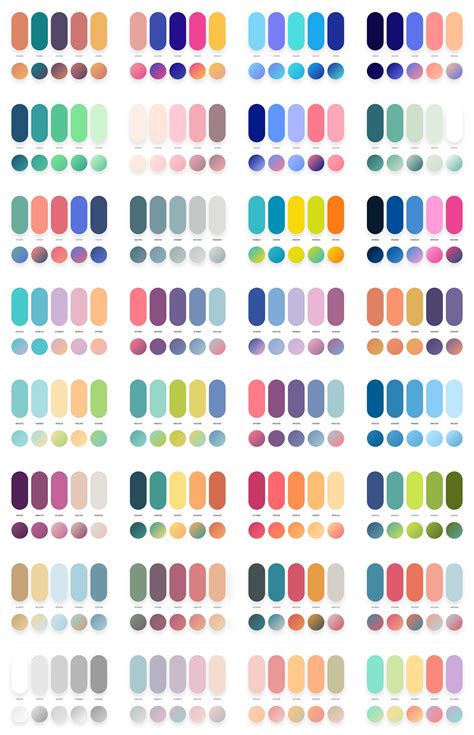 beautiful color palettes   design project