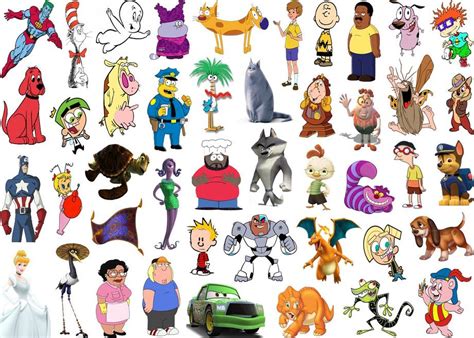 click the m cartoon characters quiz