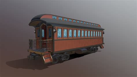 train car  model  nathan  green atnarasamsa  sketchfab